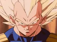 dragon ball z, vegeta, stare, super saiyan