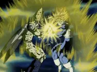 cell, trunks, dragon ball z, energy